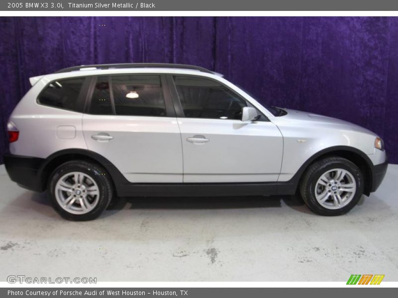 Titanium Silver Metallic / Black 2005 BMW X3 3.0i