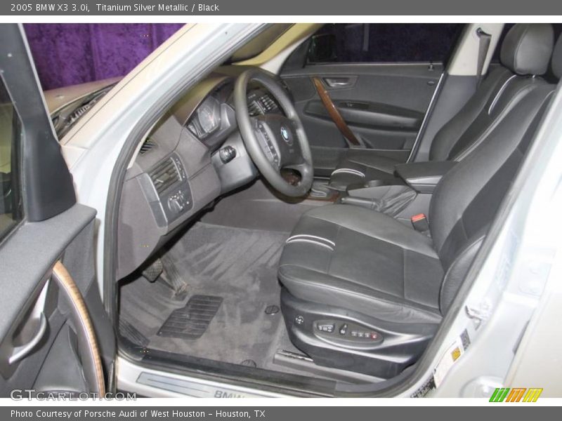 Titanium Silver Metallic / Black 2005 BMW X3 3.0i