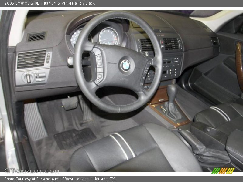 Titanium Silver Metallic / Black 2005 BMW X3 3.0i