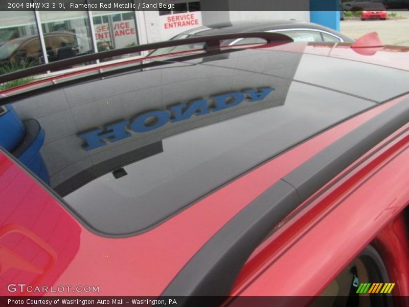 Flamenco Red Metallic / Sand Beige 2004 BMW X3 3.0i