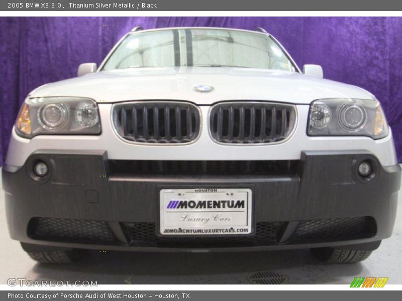 Titanium Silver Metallic / Black 2005 BMW X3 3.0i