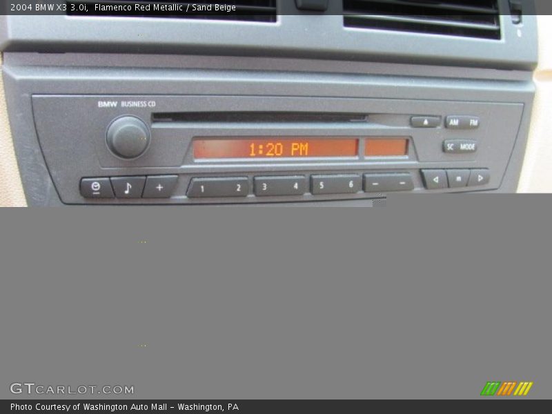 Flamenco Red Metallic / Sand Beige 2004 BMW X3 3.0i
