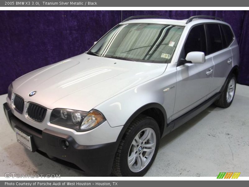 Titanium Silver Metallic / Black 2005 BMW X3 3.0i