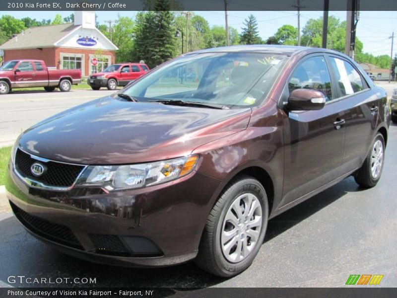 Dark Cherry / Coffee 2010 Kia Forte EX