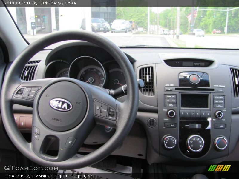 Dark Cherry / Coffee 2010 Kia Forte EX