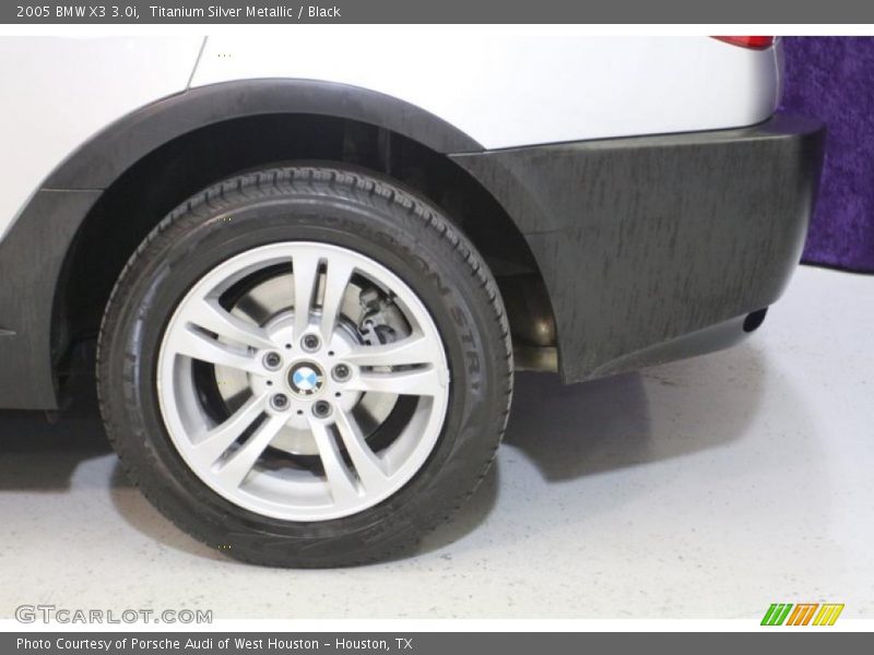 Titanium Silver Metallic / Black 2005 BMW X3 3.0i