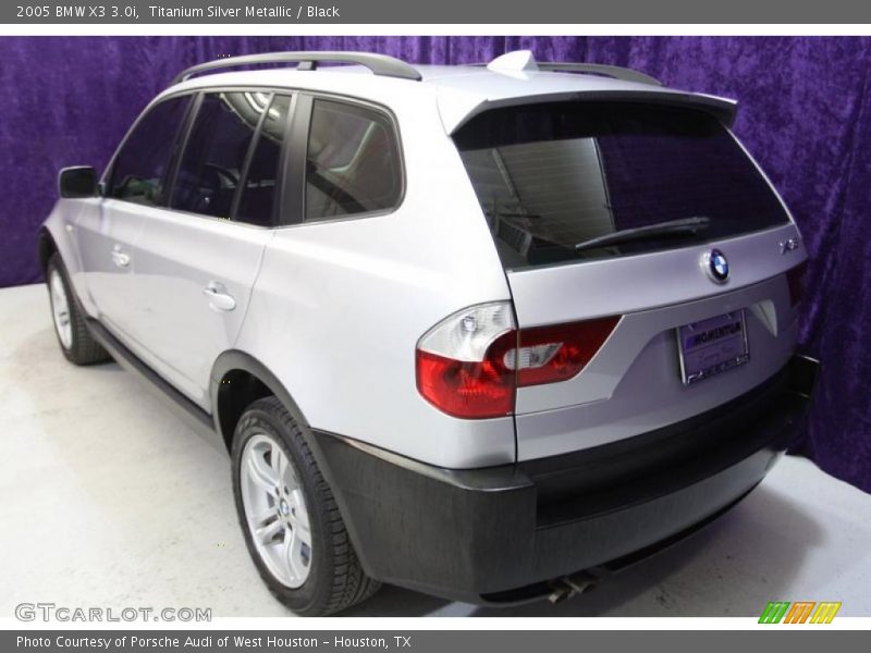 Titanium Silver Metallic / Black 2005 BMW X3 3.0i
