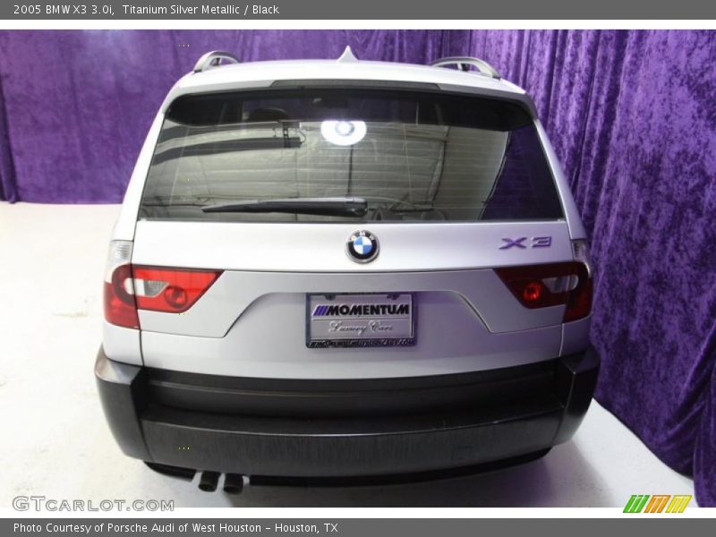 Titanium Silver Metallic / Black 2005 BMW X3 3.0i