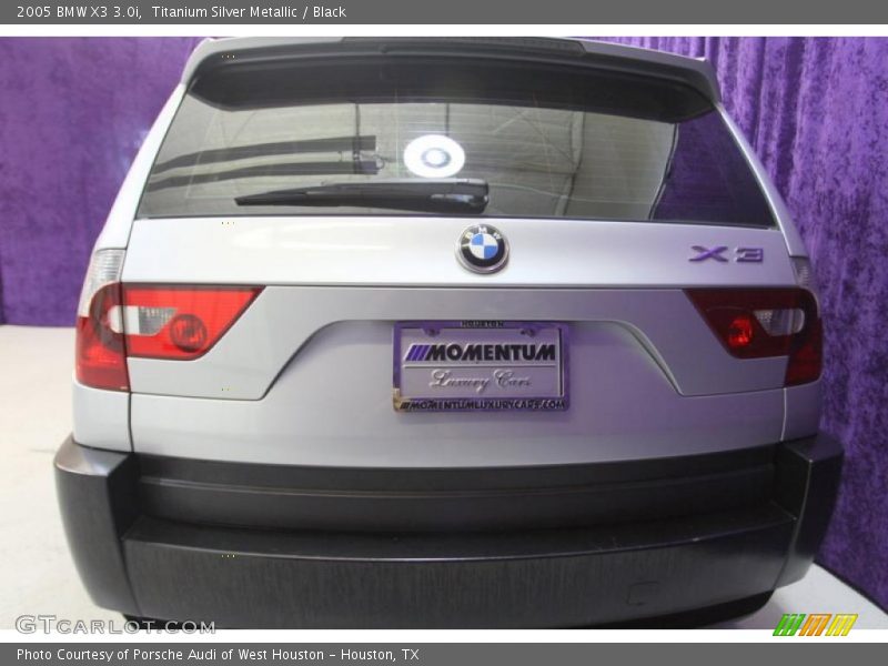 Titanium Silver Metallic / Black 2005 BMW X3 3.0i