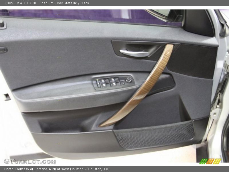 Titanium Silver Metallic / Black 2005 BMW X3 3.0i