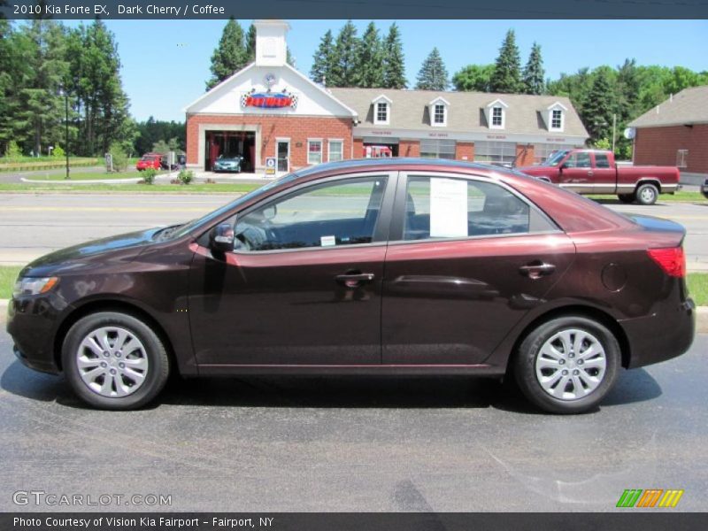 Dark Cherry / Coffee 2010 Kia Forte EX