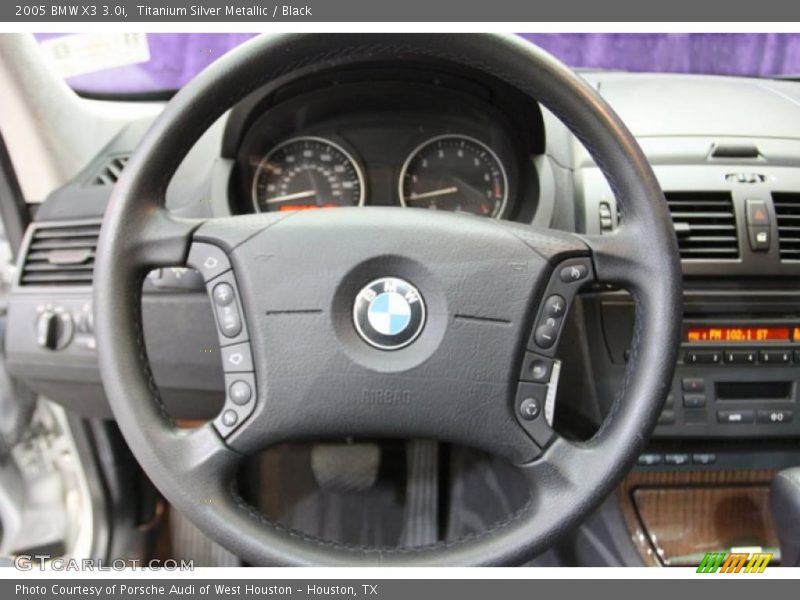 Titanium Silver Metallic / Black 2005 BMW X3 3.0i