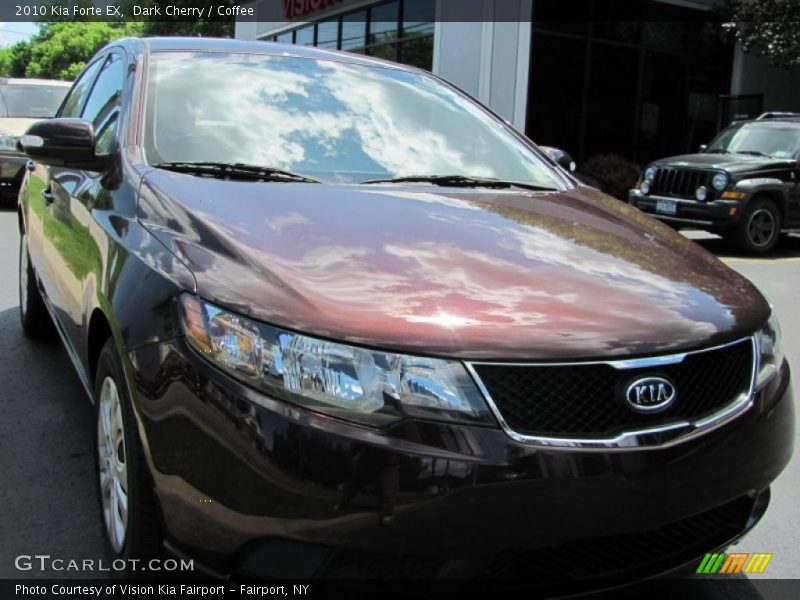 Dark Cherry / Coffee 2010 Kia Forte EX