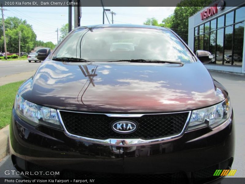 Dark Cherry / Coffee 2010 Kia Forte EX