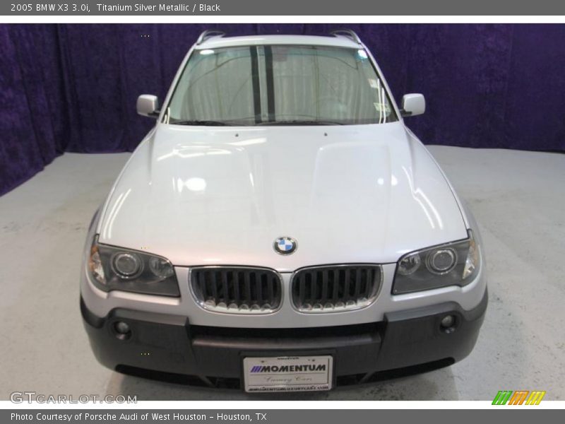 Titanium Silver Metallic / Black 2005 BMW X3 3.0i