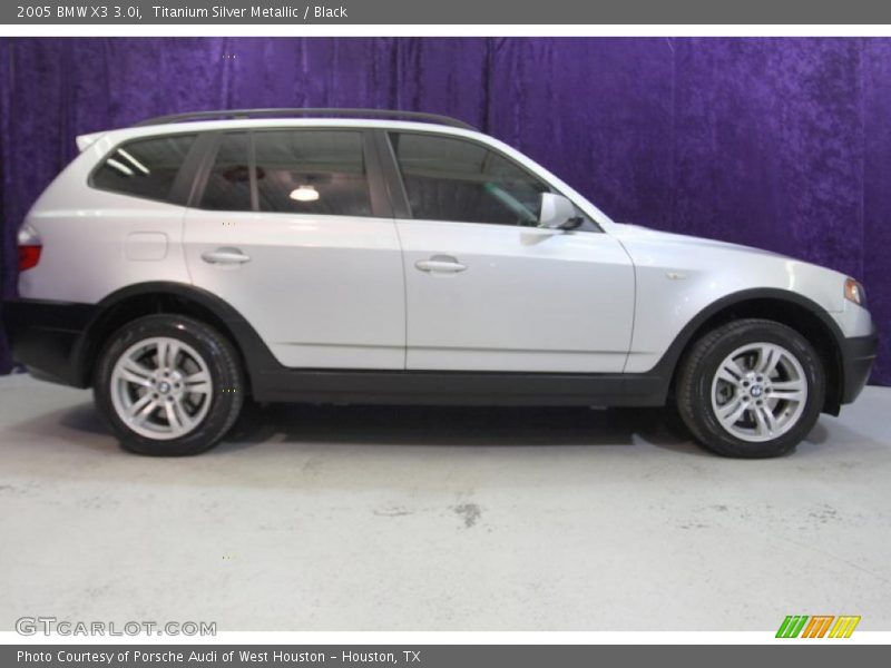 Titanium Silver Metallic / Black 2005 BMW X3 3.0i