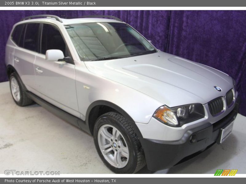Titanium Silver Metallic / Black 2005 BMW X3 3.0i