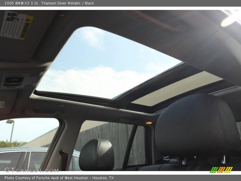 Titanium Silver Metallic / Black 2005 BMW X3 3.0i