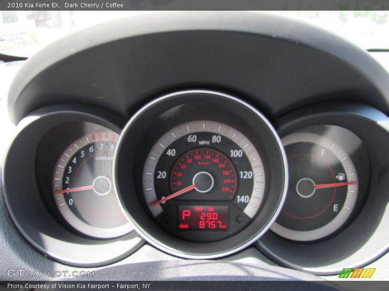Dark Cherry / Coffee 2010 Kia Forte EX