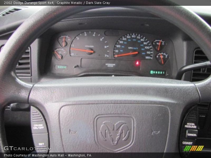 Graphite Metallic / Dark Slate Gray 2002 Dodge Durango Sport 4x4