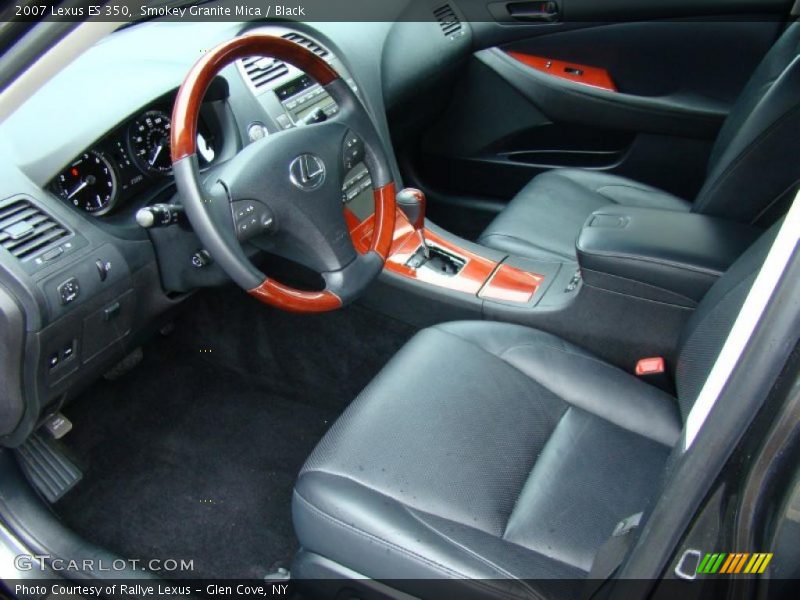 Smokey Granite Mica / Black 2007 Lexus ES 350