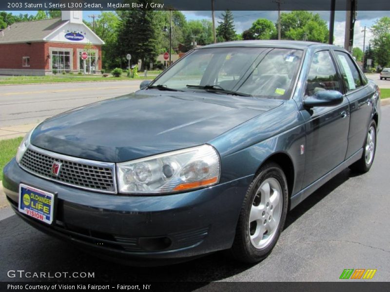 Medium Blue / Gray 2003 Saturn L Series L300 Sedan