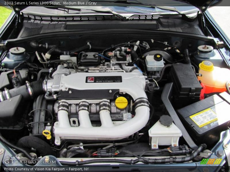 Medium Blue / Gray 2003 Saturn L Series L300 Sedan