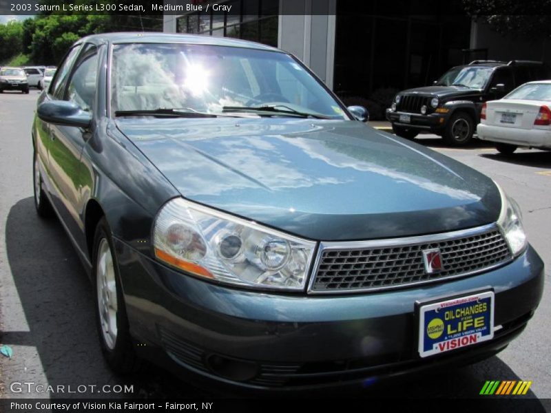 Medium Blue / Gray 2003 Saturn L Series L300 Sedan