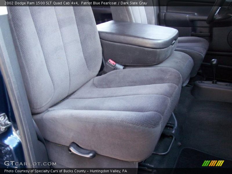 Patriot Blue Pearlcoat / Dark Slate Gray 2002 Dodge Ram 1500 SLT Quad Cab 4x4