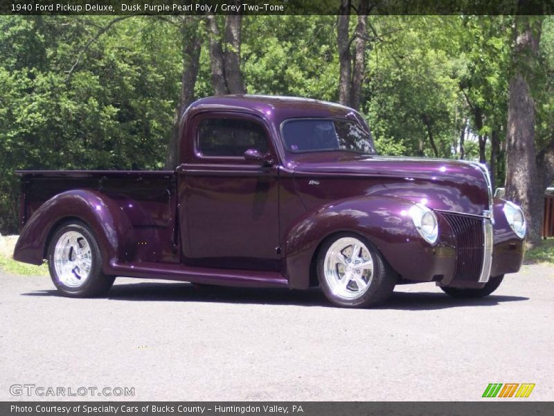 Dusk Purple Pearl Poly / Grey Two-Tone 1940 Ford Pickup Deluxe