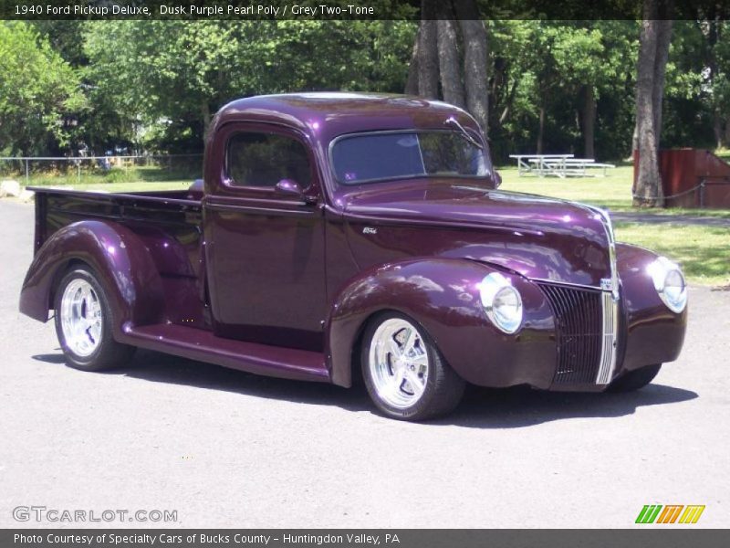 Dusk Purple Pearl Poly / Grey Two-Tone 1940 Ford Pickup Deluxe