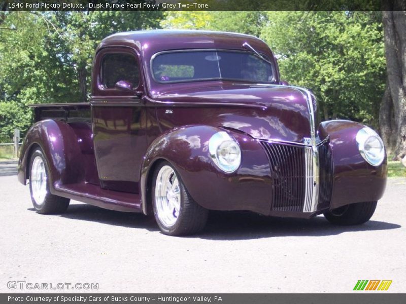 Dusk Purple Pearl Poly / Grey Two-Tone 1940 Ford Pickup Deluxe