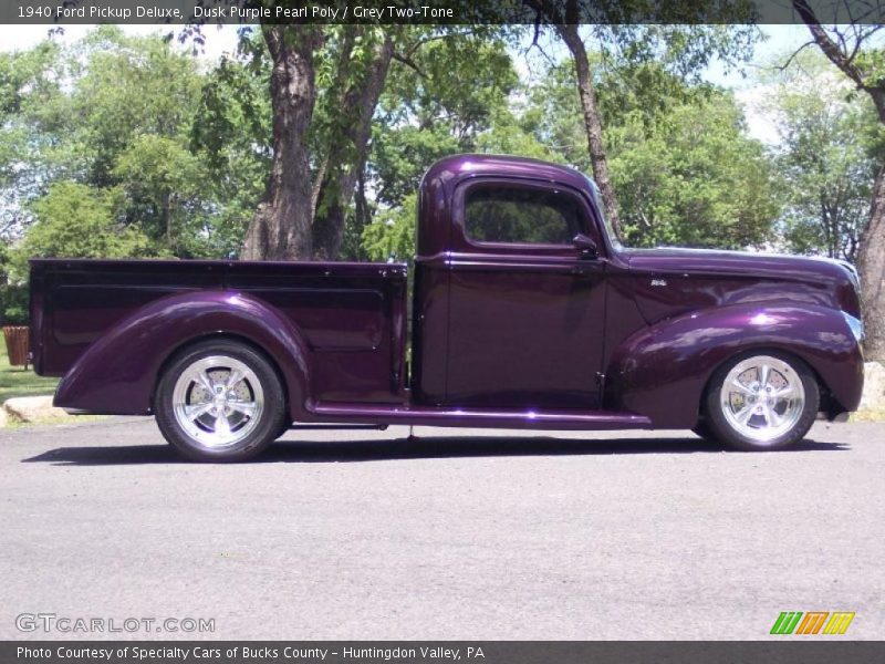 Dusk Purple Pearl Poly / Grey Two-Tone 1940 Ford Pickup Deluxe