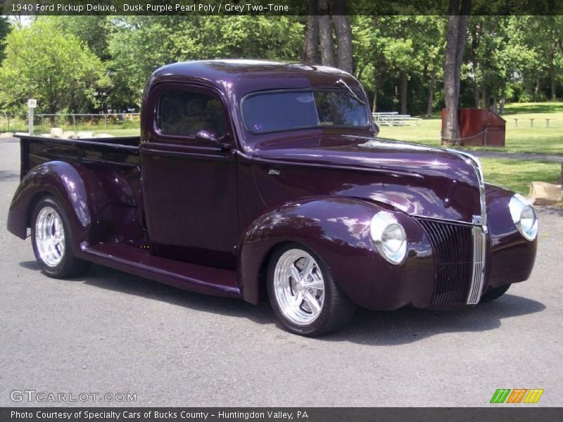 Dusk Purple Pearl Poly / Grey Two-Tone 1940 Ford Pickup Deluxe