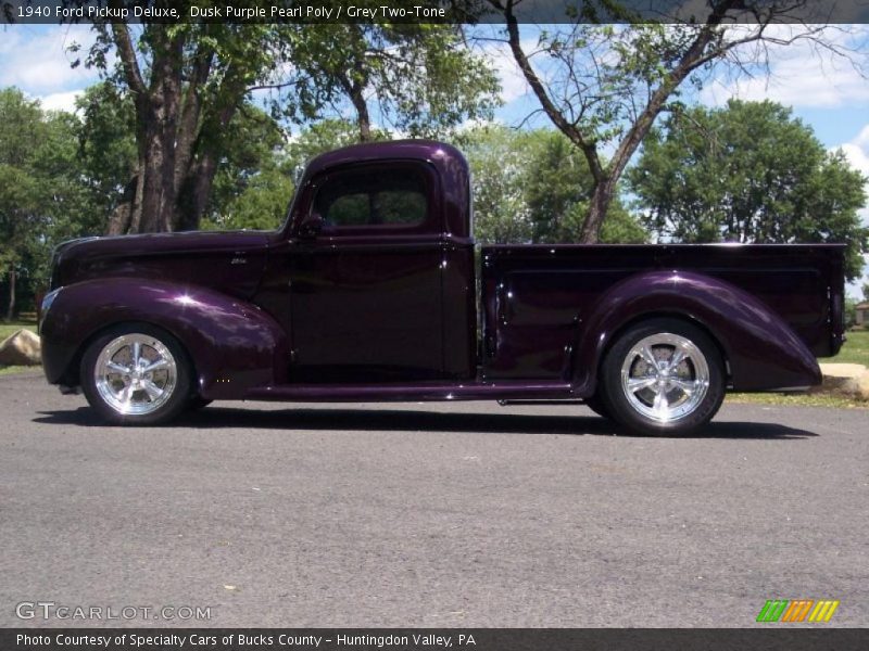 Dusk Purple Pearl Poly / Grey Two-Tone 1940 Ford Pickup Deluxe
