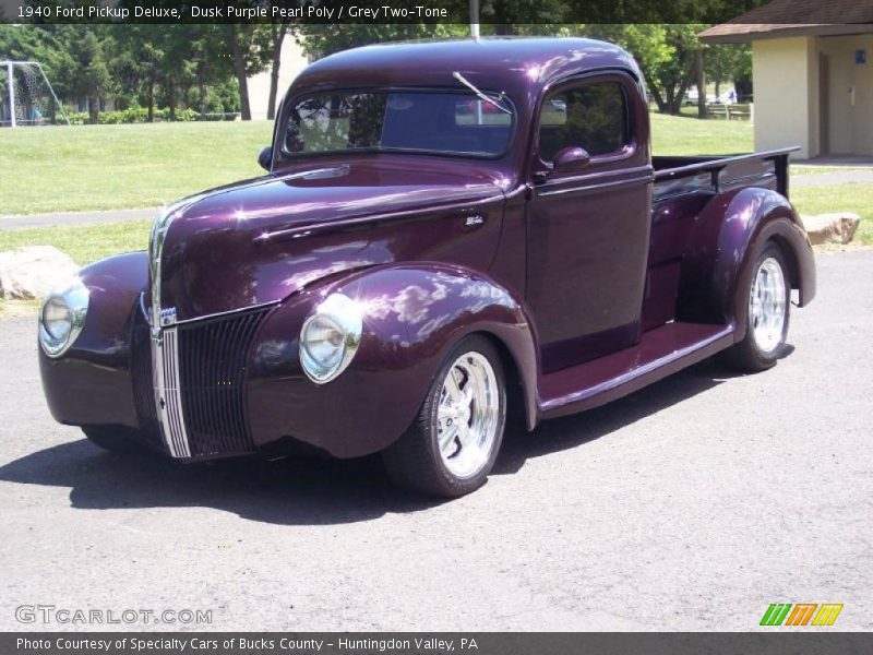 Dusk Purple Pearl Poly / Grey Two-Tone 1940 Ford Pickup Deluxe