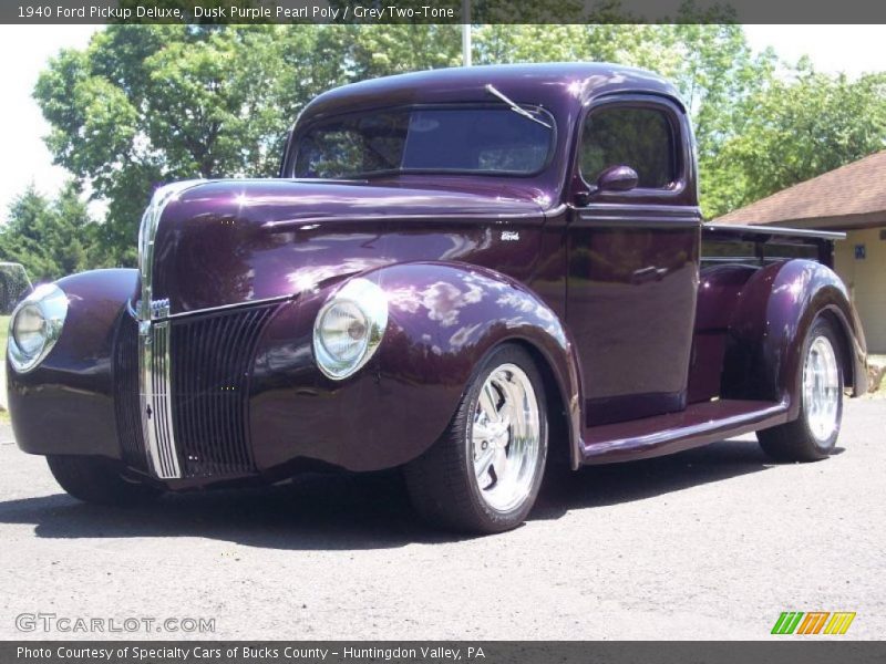 Dusk Purple Pearl Poly / Grey Two-Tone 1940 Ford Pickup Deluxe