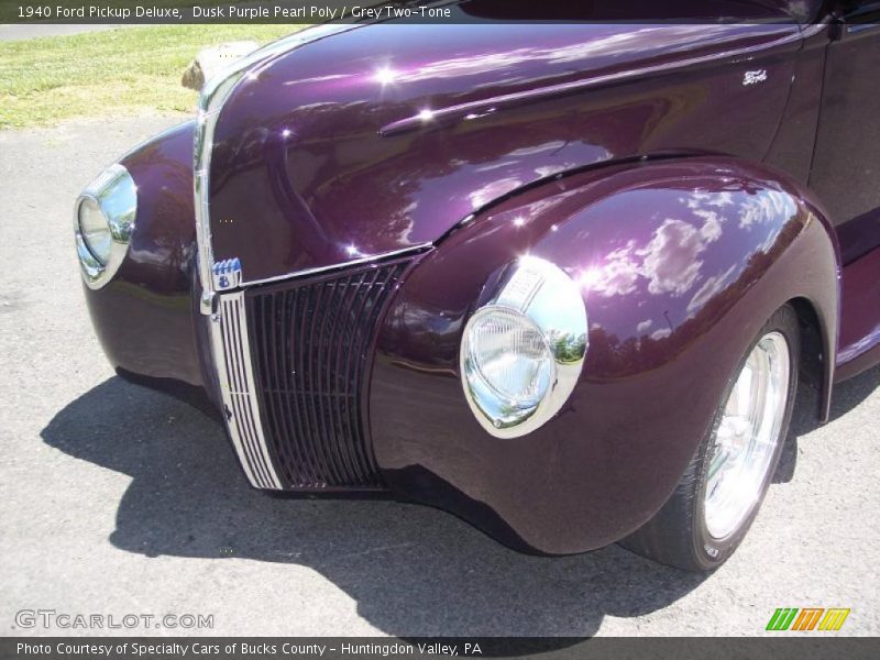 Dusk Purple Pearl Poly / Grey Two-Tone 1940 Ford Pickup Deluxe
