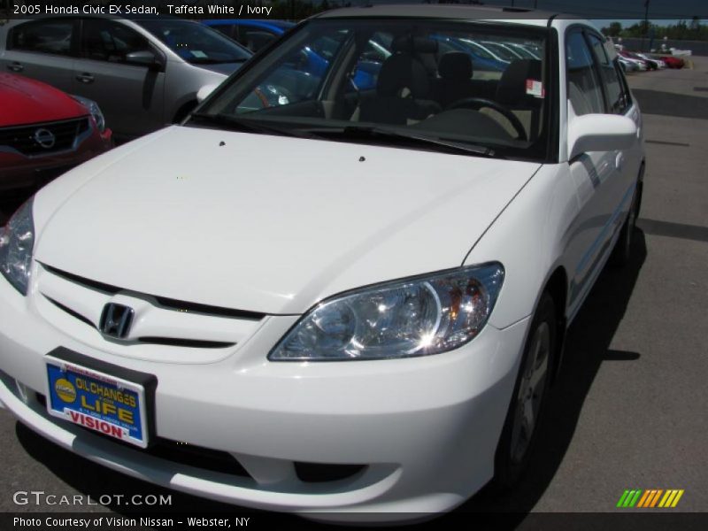 Taffeta White / Ivory 2005 Honda Civic EX Sedan