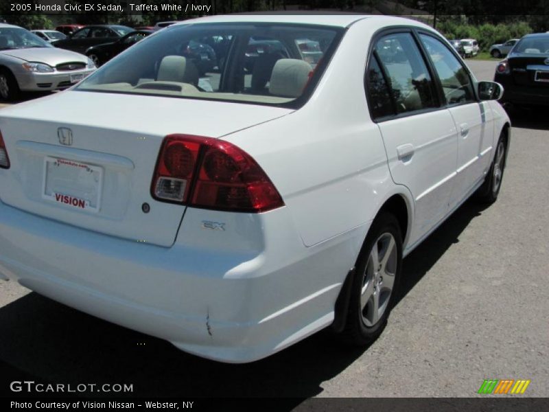 Taffeta White / Ivory 2005 Honda Civic EX Sedan