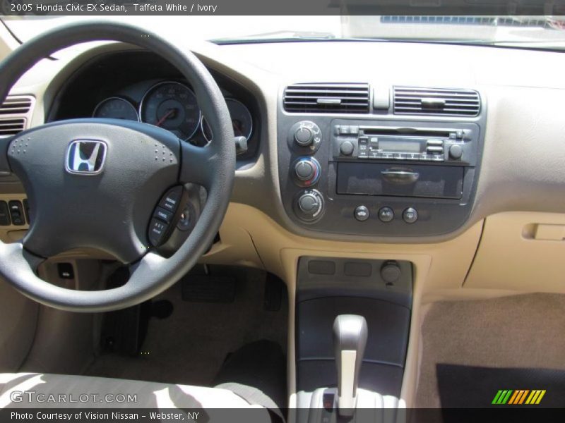 Taffeta White / Ivory 2005 Honda Civic EX Sedan