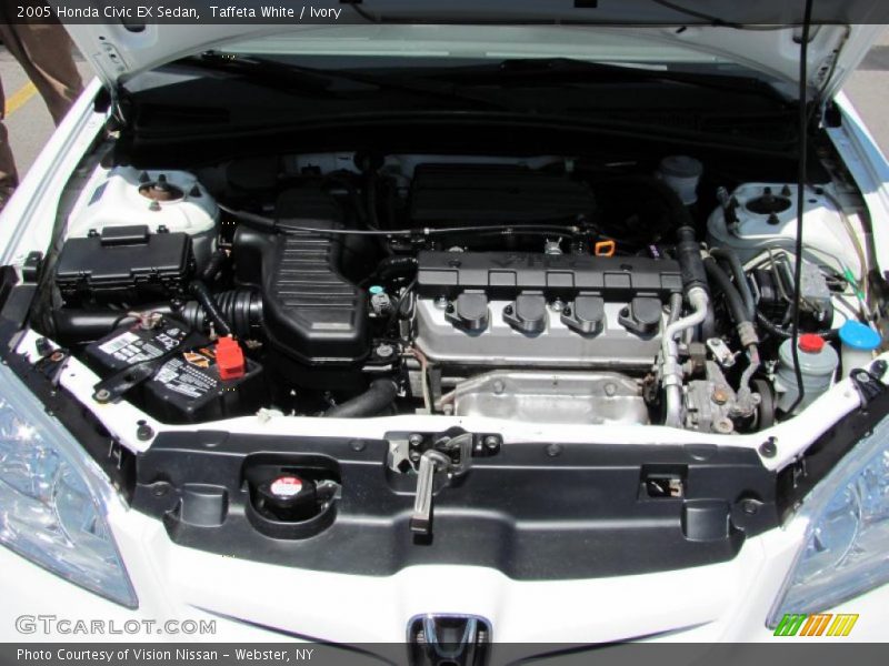 Taffeta White / Ivory 2005 Honda Civic EX Sedan