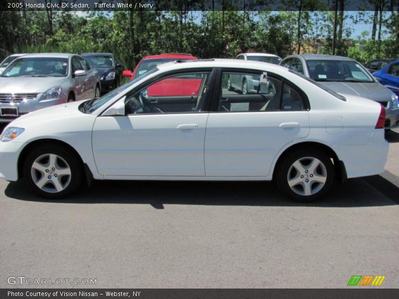 Taffeta White / Ivory 2005 Honda Civic EX Sedan