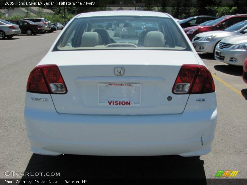 Taffeta White / Ivory 2005 Honda Civic EX Sedan