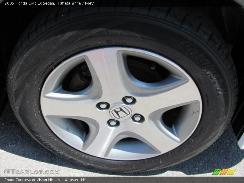 Taffeta White / Ivory 2005 Honda Civic EX Sedan
