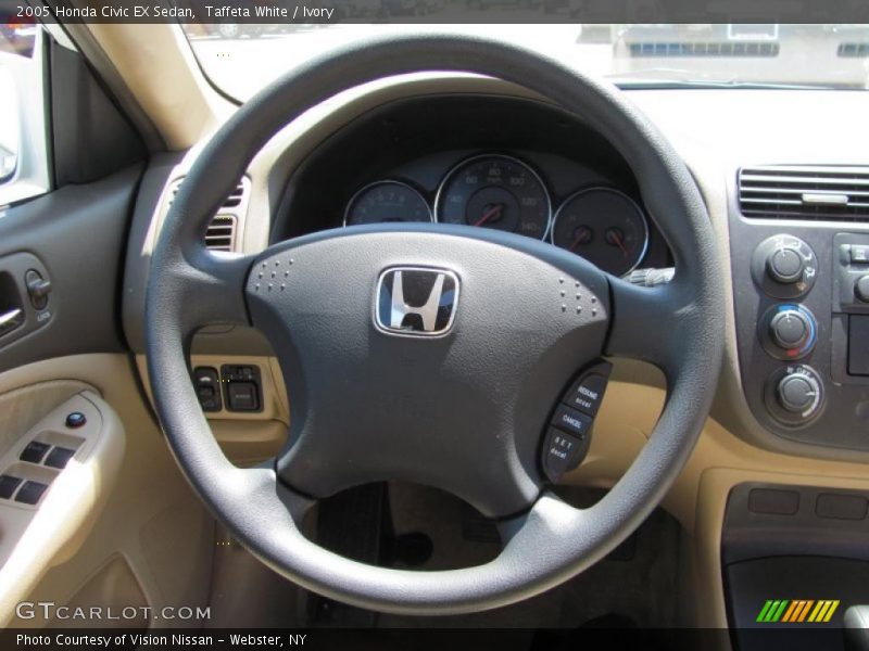 Taffeta White / Ivory 2005 Honda Civic EX Sedan