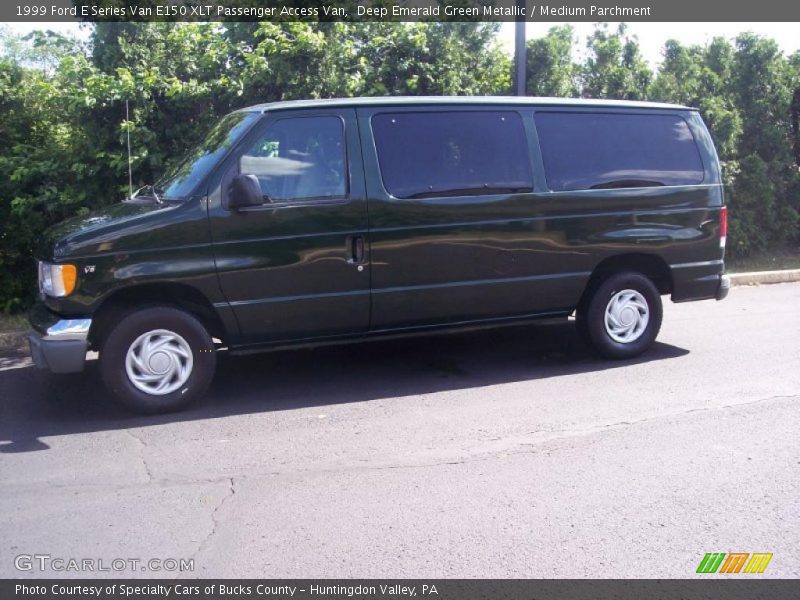 Deep Emerald Green Metallic / Medium Parchment 1999 Ford E Series Van E150 XLT Passenger Access Van