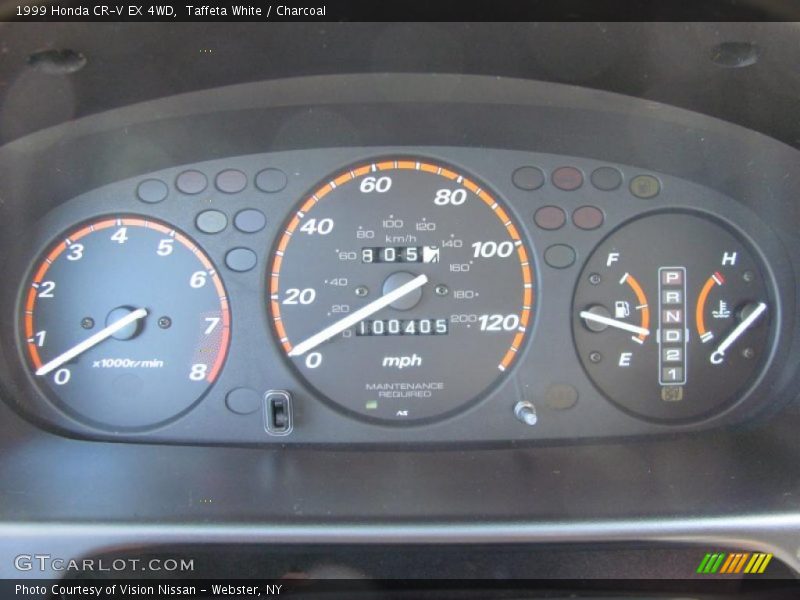 Taffeta White / Charcoal 1999 Honda CR-V EX 4WD