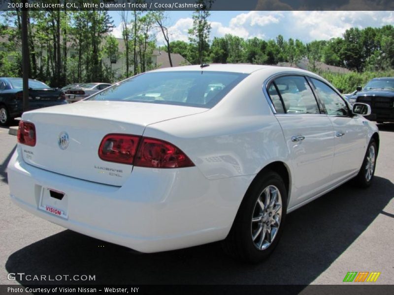 White Diamond Tricoat / Cocoa/Cashmere 2008 Buick Lucerne CXL