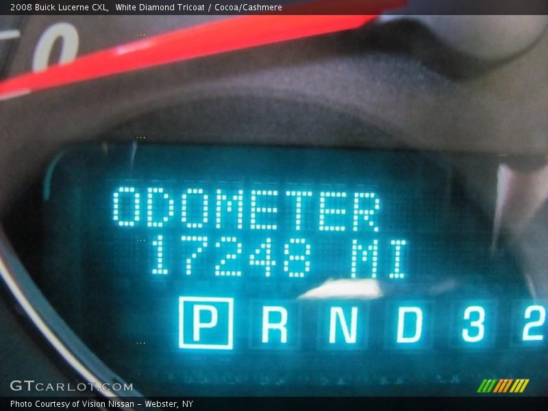 White Diamond Tricoat / Cocoa/Cashmere 2008 Buick Lucerne CXL